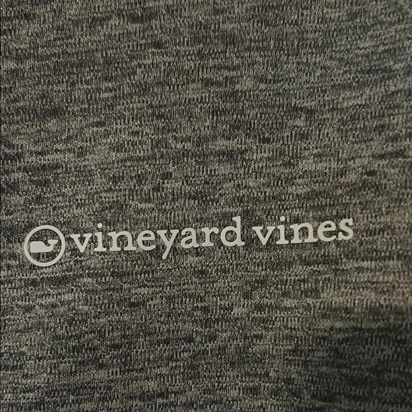 Vineyard Vines Gray Zip Up Sweater with Mock Neck - Picture 2 of 4